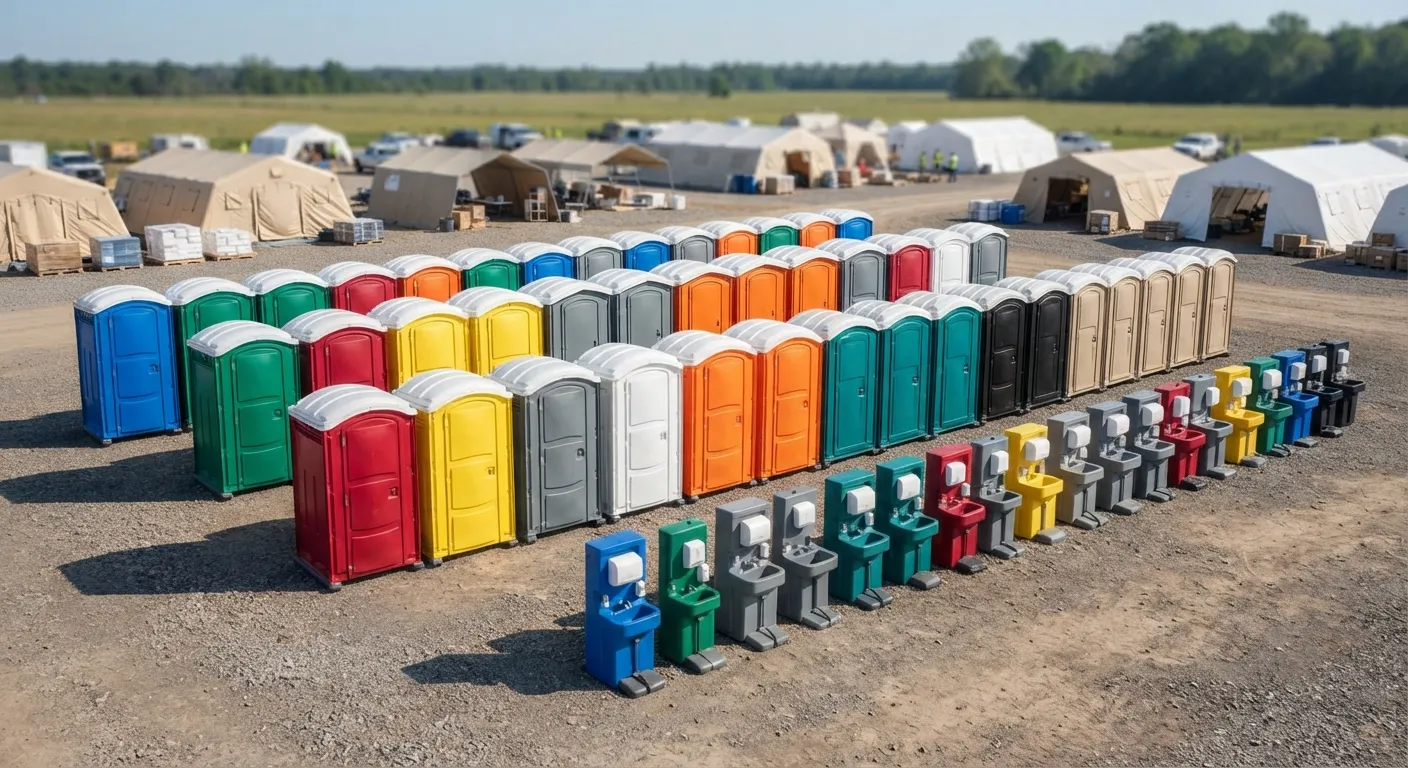 Porta potty in winter